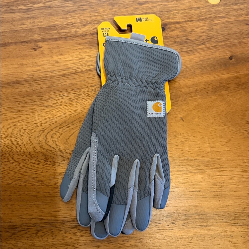 Carhartt Women's High Dexterity Padded Palm Touch Sensitive Long Cuff Glove - Picture 3 of 7